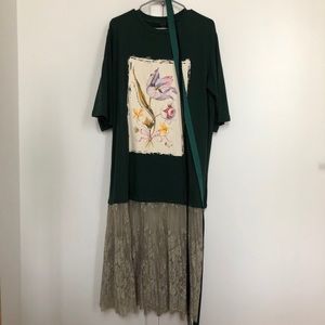 Indie Designer Blue Maxi Dress